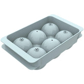 Molde WIBIMEN grande para hielo redondo, azul, 6 bolas para hielo uniforme.