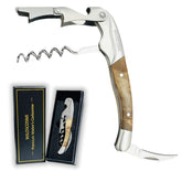 WILOSCOSMI sacacorchos-vino 3en1 con doble palanca para extracción rápida.
