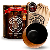 Wild wood works vaso bourbon con interior carbonizado para notas ahumadas.