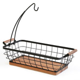 Wildmos canasta-frutas rectangular para almacenamiento amplio de frutas y verduras frescas.