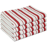 Paños de cocina Williams-Sonoma a rayas claret rojo, absorbentes para secar platos.