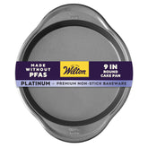 Wilton Platinum: bandeja redonda de 9 pulgadas para hornear con antiadherente y resultados uniformes