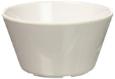 Winco MMB-8W: taza bouillon de melamina blanca, detalle resistente y fácil de lavar.