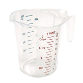 Winco PMCP-50, taza medidora de pinta en policarbonato, lectura clara para recetas