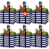 WISELIFE: bolsas de compra reutilizables grandes y resistentes al agua para tus compras.