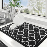 WISELIFE alfombrilla secado de platos en la encimera para secado rápido.
