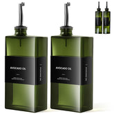 WISIMMALL aceitera de vidrio 500 ml con vertido preciso para ensaladas