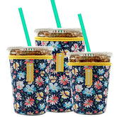 WK IEASON manga-aislante-cafe-frio diseño único protege la taza y reduce condensación.