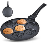Pancake Maker WKWKTOTO con 7 moldes animales; ideal para desayunos creativos.