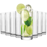 Vaso alto Wlasss 16oz, cristal claro para bebidas diarias