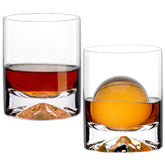Vaso Wlasss whisky cristal soplado a mano, 12oz, claridad destacada.