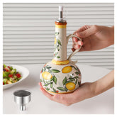 WLFHM dispensador cerámico 18 oz, frente para encimera estable y elegante.