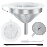 WMKGG embudo 304 acero inoxidable de 5 pulgadas para verter con precisión