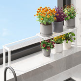 WOCHUANGSI estante expandible para ventana ideal para plantas en espacios reducidos