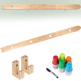 WodGod tablero-tragos-5-pies montado en pared, ideal para fiestas con amigos.