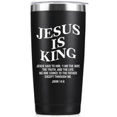 WOELIVE tumbler Jesús es Rey, 20 onzas, mantiene bebidas frías o calientes por horas