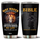WonWix Tumbler con triple aislamiento mantiene bebidas frías por hasta 24 horas.