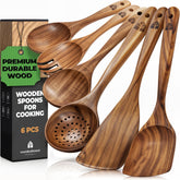 Woodenhouse espátula plana para freír, cuidado suave de sartenes y uso diario