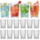 Vaso wookgreat vintage con relieve para bebidas con estilo.