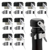 Tapón WOTOR para champagne en acero inoxidable mantiene burbujas y frescura.