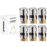 Tapón WOTOR champagne de acero inoxidable con sellado, mantiene la cava fresca.