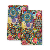 Toallas de cocina boho florales de Wovoto, decorativas y absorbentes para secar platos.