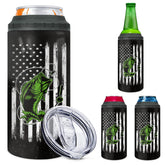 wowcugi porta-latas bandera americana, diseño 4en1 para exteriores