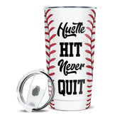 wowcugi vaso termico beisbol con tapa, ideal para viajes.
