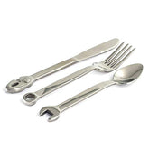 Wrenchware: juego de cubiertos en forma de herramienta con estuche, ideal para regalos únicos
