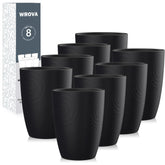 Copas Wrova de fibra de trigo 12 onzas, apilables y duraderas para la mesa.