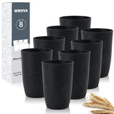 Taza Wrova de trigo con patrón grabado para un agarre seguro y elegante.