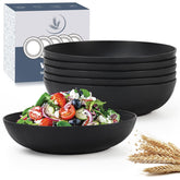 Tazones grandes Wrova de 10 pulgadas, conjunto de 6 para ensaladas