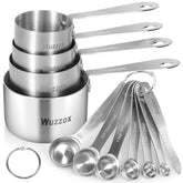 Wuzzox conjunto medidores 11 piezas: acero inoxidable para medir con precisión en repostería.