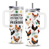 Tumbler WWHSAI 40oz con diseño de pollo juvenil para expresar personalidad.