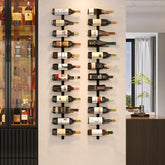 X-cosrack 24 botellas montadas en pared para ahorrar espacio en la bodega.