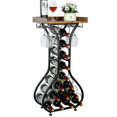 X-cosrack bodega pie de suelo con soporte para cuatro copas a los lados