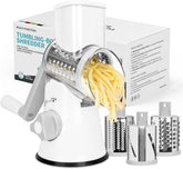 X Home rallador rotativo con mango para rebanar queso fácilmente