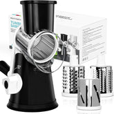 X Home Rasador Queso Rotatorio con 3 Afiladores para cortes precisos