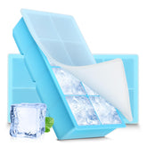 Xfbaozxy bandeja hielo cuadrado grande con tapa para enfriar bebidas.