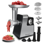 XFCNIKOU picadora eléctrica de carne con potencia de 2800W para picar rápido.