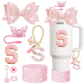 XIANGYUAN tapa pajilla mariposa rosa para Stanley, ideal para fiestas y uso diario.