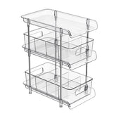 Organizador de baño XIANKE 3 niveles transparente para mejor visibilidad