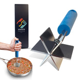 Xidgets machacador de carne con mango ergonómico para comodidad.