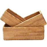 XIMISISE cestas de rattan grandes para frutas, ideal para ordenar la cocina.