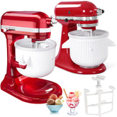 XINBOOGQ acoplador de helado para KitchenAid, compatibilidad amplia para postres caseros