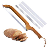 Cuchillo para pan XJHEYLZ, corte preciso de masa madre para rebanadas uniformes.