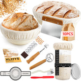 XLMYS cesta banneton oval para fermentación uniforme y corteza crujiente.