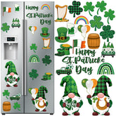Imán de nevera Xuhal con gnomos para Día de San Patricio, decoración festiva para la cocina