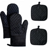 XUKOKELY guantes de horno extendidos con silicona antideslizante para agarre seguro
