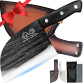 XYJ cuchillo chef serbio de 6 pulgadas con funda para cortes precisos